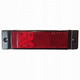 LD 129 Красный прямоугольный габаритный фонарь LED